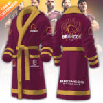 Personalized Brisbane Broncos Premiers 2025 3D Bathrobe - TANTN17379