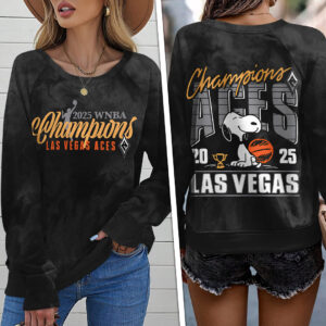 Las Vegas Aces 2025 WNBA Finals Champions Round Neck Raglan Sleeve Sweatshirt – TANTN17428