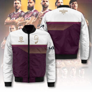 Brisbane Broncos 2025 Premiership 3D Bomber Jacket - TANTN17440