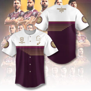 Brisbane Broncos 2025 Premiership Baseball Jersey - TANTN17441
