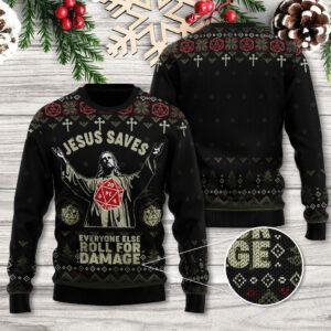 Jesus Saves Ugly Sweater - TANTN17473
