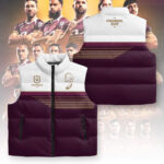 Brisbane Broncos 2025 Premiership 3D Sleeveless Down Jacket - TANTN17486