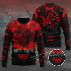 Detroit Lions x Stranger Things Ugly Sweater - TANTN17509