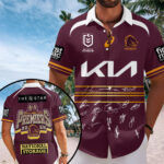 Brisbane Broncos 2025 Premiership Short Sleeve Button-Down Shirt - TANTN17697