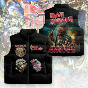 Iron Maiden 3D Sleeveless Down Jacket - TANTN17721