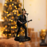 Bon Jovi Custom Shape 2-sided Acrylic Ornament – TANTN17748