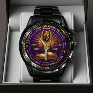 Melbourne Storm 27th Anniversary 2025 Black Stainless Steel Watch - TANTN17808