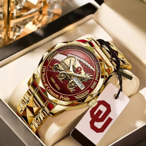 Oklahoma Sooners Football 130th Anniversary 2025 Alloy Luxury Quartz Watch - TANTN17817