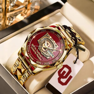 Oklahoma Sooners Football 130th Anniversary 2025 Alloy Luxury Quartz Watch - TANTN17821