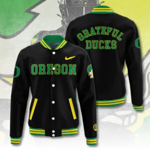 Oregon Ducks Football x Grateful Dead Varsity Jacket - TANTN17856