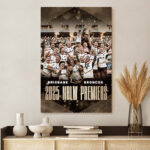 Brisbane Broncos Premiers 2025 Rectangle Canvas With Inner Frame - TANTN17894