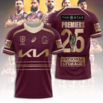 Brisbane Broncos 2025 Premiership 3D Apparel - TANTN17896