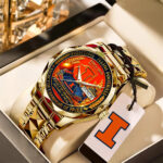 Illinois Fighting Illini Football Alloy Luxury Quartz Watch - TANTN17997