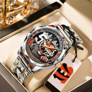 Cincinnati Bengals 57th Anniversary 2025 Alloy Luxury Quartz Watch - TANTN18022