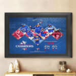 Toronto Blue Jays ALCS Champions 2025 Rectangle Canvas With Inner Frame - TMTHU1795