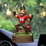 Tampa Bay Buccaneers 2025 Season Custom shape 2-sided Acrylic Car Ornament - HOATT13686