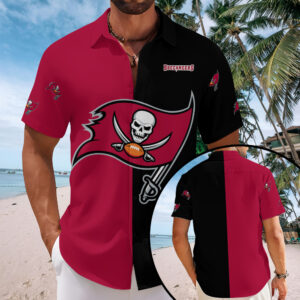 Tampa Bay Buccaneers Short Sleeve Button-Down Shirt - MAITM13573