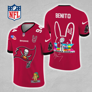 Tampa Bay Buccaneers x Bad Bunny 3D Football Jersey - MAITM13328
