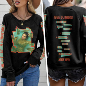 Taylor Swift Round Neck Raglan Sleeve Sweatshirt – TANTN17459