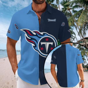 Tennessee Titans Short Sleeve Button-Down Shirt - MAITM13574