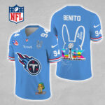 Tennessee Titans x Bad Bunny 3D Football Jersey - MAITM13329