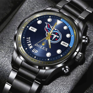 Tennessee Titans x Rolex Black Stainless Steel Watch - MAITM13248