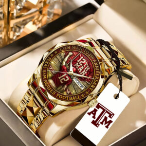 Texas A&M Aggies Football Alloy Luxury Quartz Watch - TANTN17945