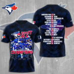 Toronto Blue Jays 2025 American League Champions 3D Apparel - MAITM13517