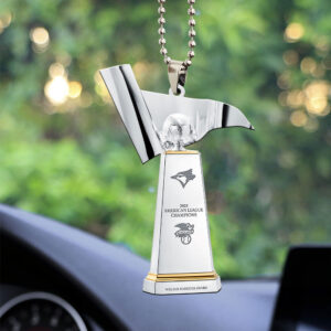 Toronto Blue Jays 2025 American League Champions Custom shape 2-sided Acrylic Car Ornament - MAITM13622
