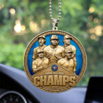 Toronto Blue Jays 2025 American League Champions Custom shape 2-sided Acrylic Car Ornament - MAITM13632
