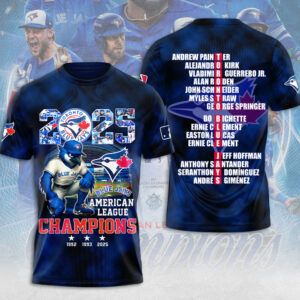 Toronto Blue Jays 2025 American League Champions 3D Apparel - MAITM13617