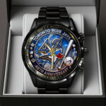 Toronto Blue Jays 48th Anniversary Black Stainless Steel Watch - TANTN17990
