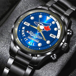 Toronto Blue Jays World Series 2025 Black Stainless Steel Watch - GNENEW727