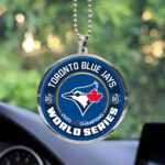 Toronto Blue Jays  2025 American League Champions Custom shape 2-sided Acrylic Car Ornament - TANTN17660