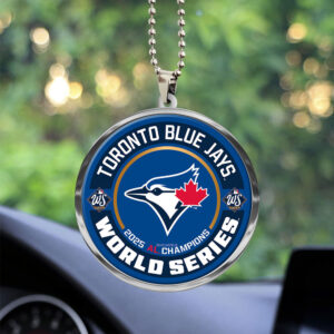 Toronto Blue Jays  2025 American League Champions Custom shape 2-sided Acrylic Car Ornament - TANTN17660