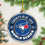 Toronto Blue Jays  2025 American League Champions Custom Shape 2-sided Acrylic Ornament – TANTN17662