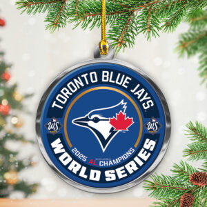 Toronto Blue Jays  2025 American League Champions Custom Shape 2-sided Acrylic Ornament – TANTN17662