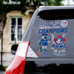 Toronto Blue Jays 2025 American League Champions 3D Car Sticker – HOATT14184