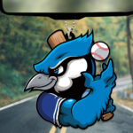 Toronto Blue Jays Custom shape 2-sided Acrylic Car Ornament - TANTN18002