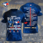 Toronto Blue Jays  2025 American League Champions 3D Apparel - TANTN17970