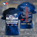 Toronto Blue Jays  2025 American League Champions 3D Apparel – TANTN17971