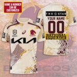 Personalized Brisbane Broncos 3D Apparel - TMTHU1256