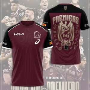 Brisbane Broncos 3D Apparel - TMTHU1333