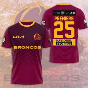 Brisbane Broncos 3D Apparel - TMTHU1708