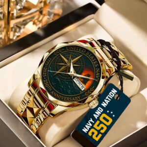 US Navy 250th Anniversary Alloy Luxury Quartz Watch - TANTN17235