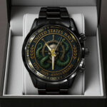 US Navy 250th Anniversary Black Stainless Steel Watch – TANTN17543