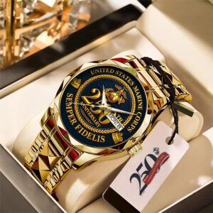 US Marine Corps 250th Anniversary Alloy Luxury Quartz Watch - TMTHU1326