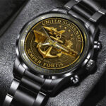 US Navy 250th Anniversary 2025 Black Stainless Steel Watch – TMTHU1464