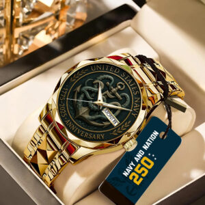 US Navy 250th Anniversary Alloy Luxury Quartz Watch - TANTN17542