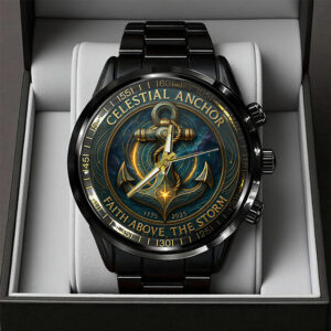US Navy 250th Anniversary Black Stainless Steel Watch – TANTN17325